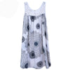 Elegant Lace Print Plus Size Sleeveless Dress ATHLEXES
