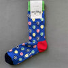 Happy Socks Men's Diamond Check Crew Socks for All Seasons ATHLEXES