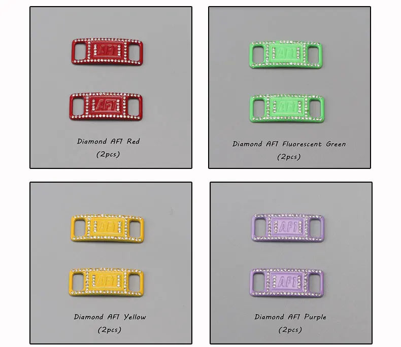 Diamond Luxury AF1 Shoelace Charms with Metal Buckle ATHLEXES