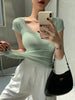 AOSSVIAO 100% Cotton Womenâ??s Slim Fit Tees ATHLEXES