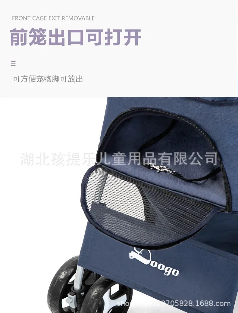 DTC-804 Portable Pet Stroller with Sunroof ATHLEXES