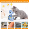 Cat Interactive Feather Toys Pet Bumbler Funny Toy Interactive Cats Toys Cat Rolling Teaser Feather Wand Toys Rotating Ball ATHLEXES