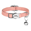 Engraved Luxury PU Leather Cat Collar ATHLEXES