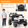 DORTALA White 12V Electric Kids Truck Toy Car ATHLEXES