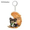 Heartfelt Dog Angel Pendant Keychain ATHLEXES