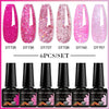 NailArt Pro 6pc UV Gel Polish Kit for Manicure ATHLEXES