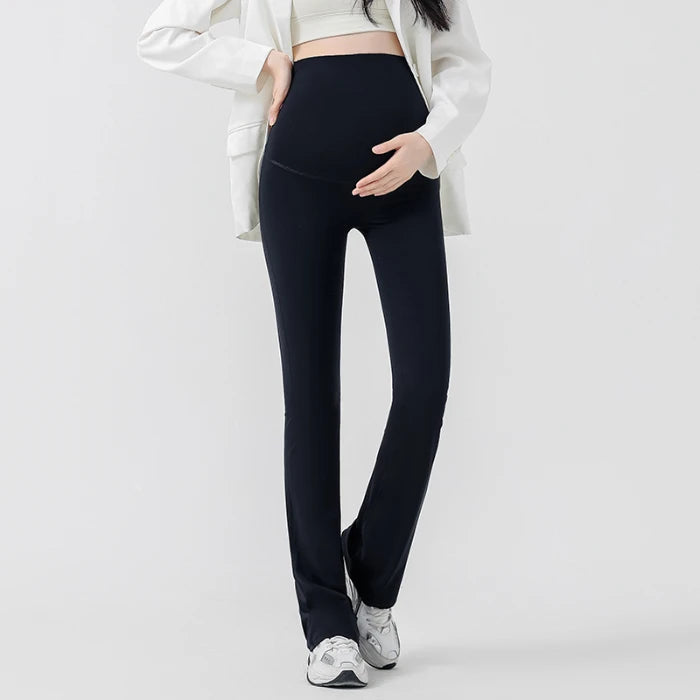 Chic Maternity Sharkskin Flare Yoga Leggings ATHLEXES
