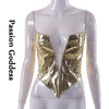 Goddess Glam Metallic Corset Top ATHLEXES