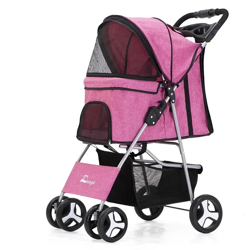 DTC-804 Portable Pet Stroller with Sunroof ATHLEXES