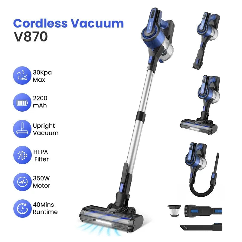PowerClean Cordless Vacuum for Home and Car ATHLEXES