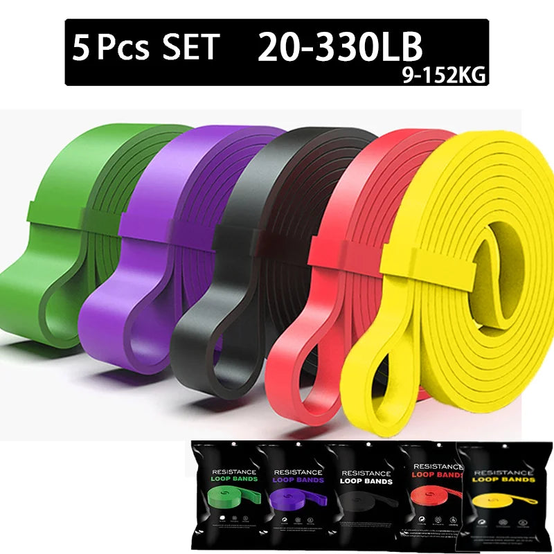 ProFlex 20-230lbs Resistance Band Set for Training ATHLEXES