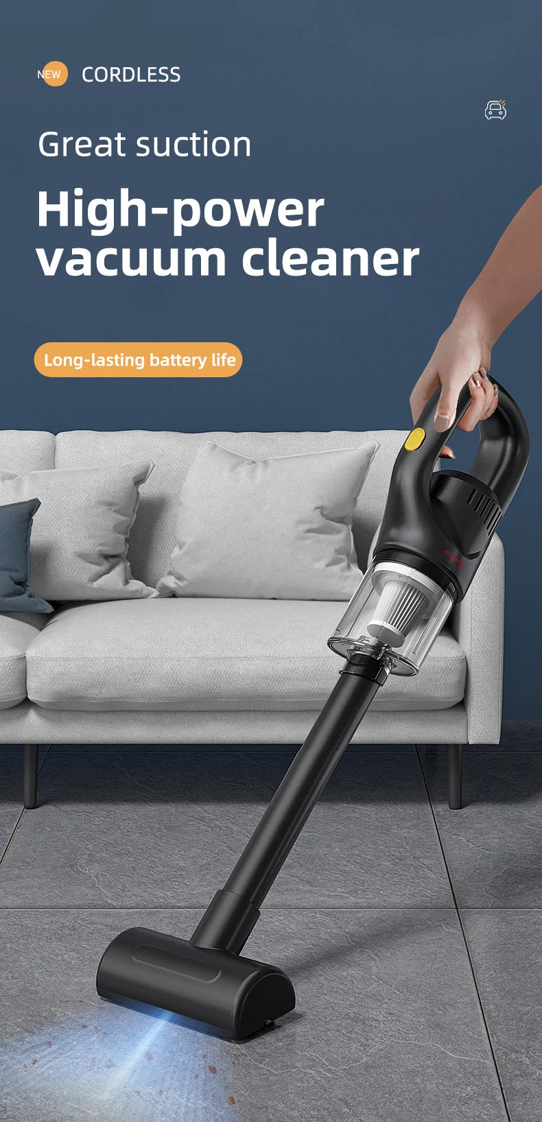 Cordless PowerClean Mini Vacuum Cleaner ATHLEXES