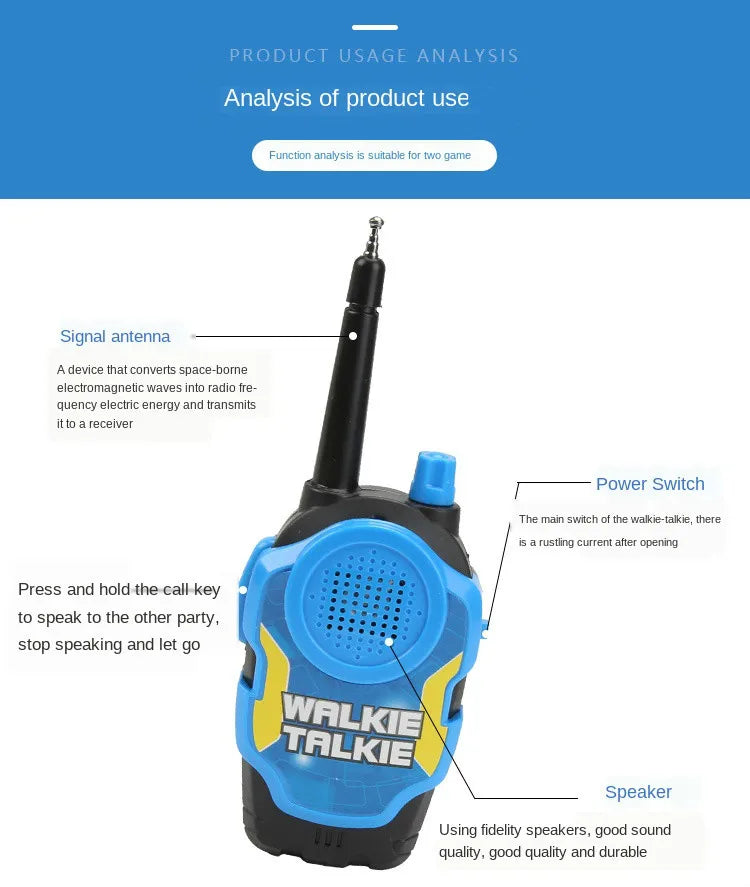 2PCS Mini Wireless Walkie Talkies for Kids ATHLEXES