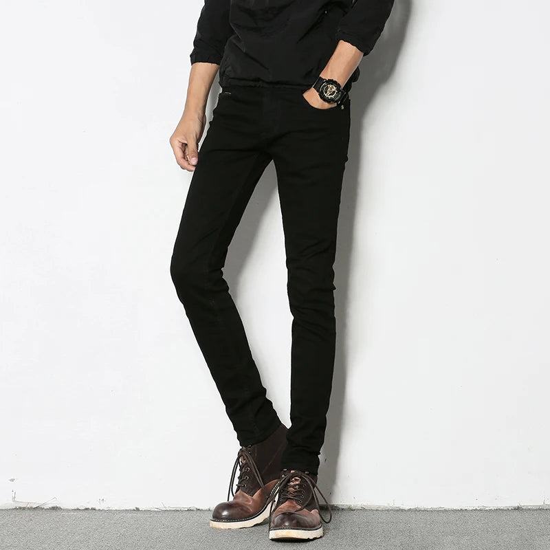 High Quality Slim Fit Denim Pencil Pants for Men ATHLEXES