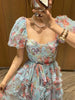 Chic Floral Patchwork Mesh Dress for Women ATHLEXES