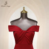 Pink Mermaid Elegance Off Shoulder Evening Dress ATHLEXES