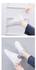 Elegant Lace-Up Women’s Embroidered White Sneakers ATHLEXES
