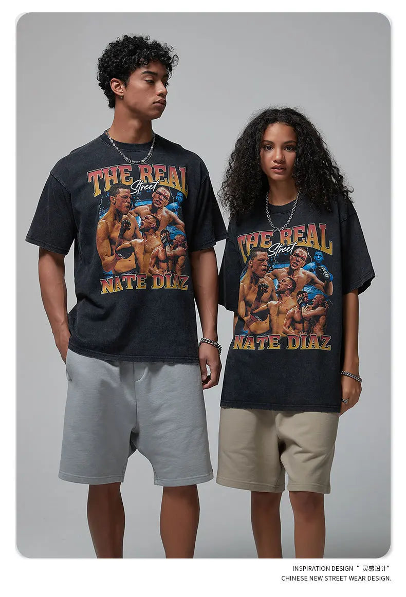 Nate Diaz Oversized Harajuku T-Shirt ATHLEXES