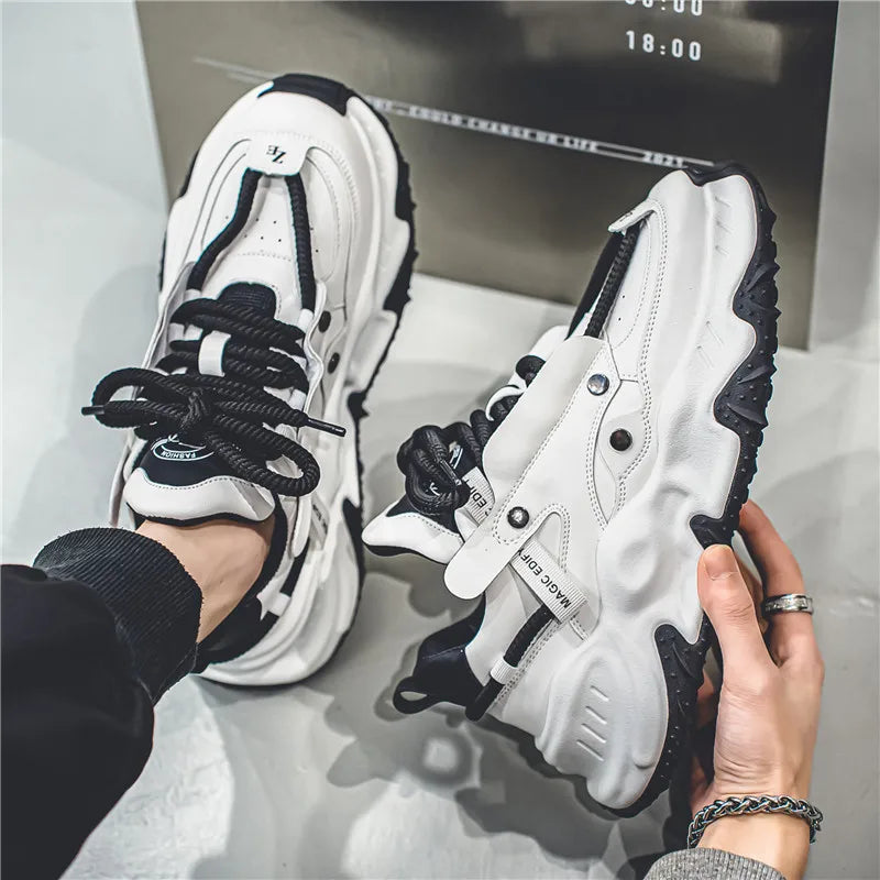 Trendy 2024 High Rise Thick Sole Men's Board Shoes ATHLEXES