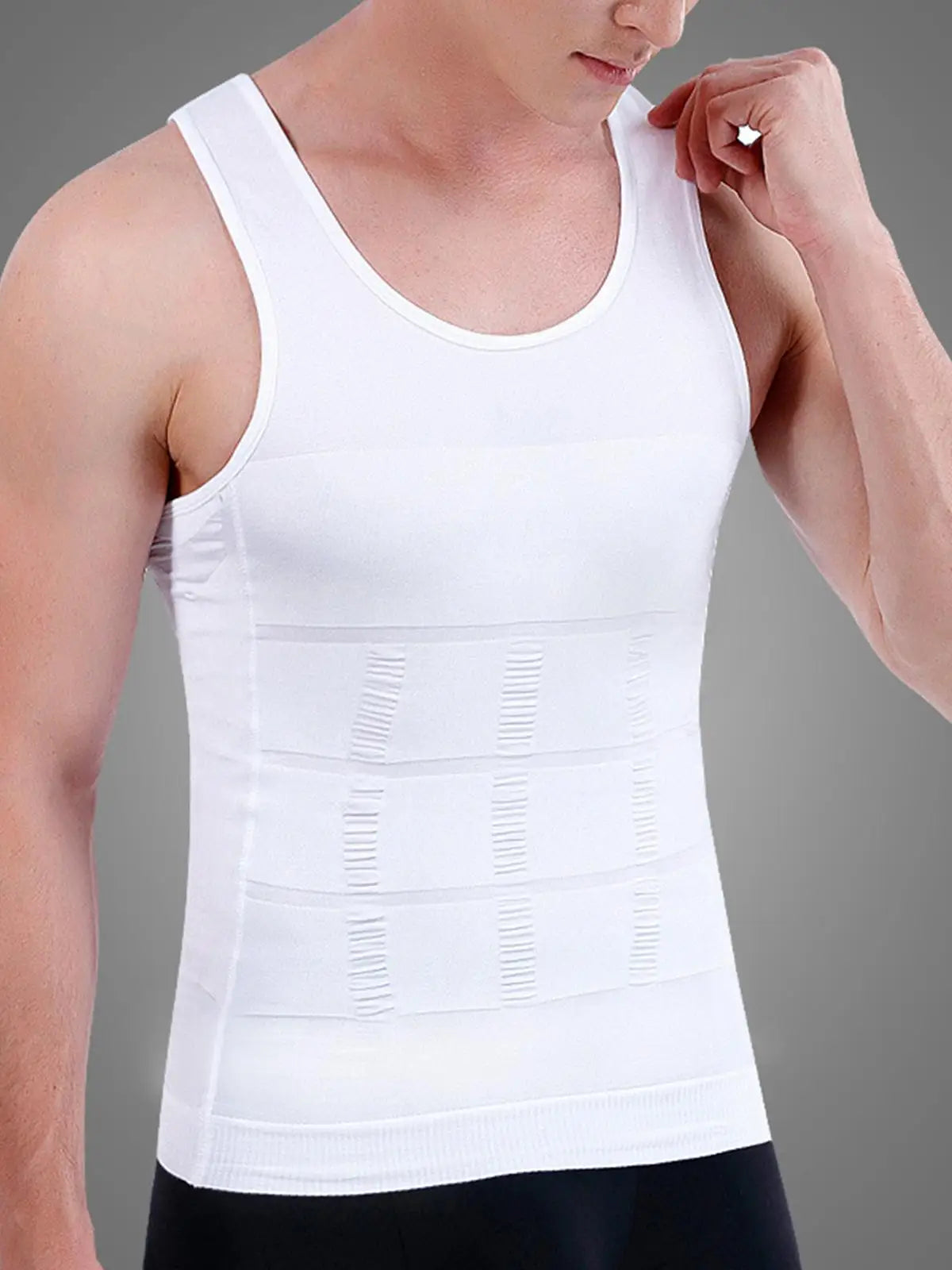 SlimFit Control Shapewear Vest for Men - Breathable Fitness Shirt ATHLEXES