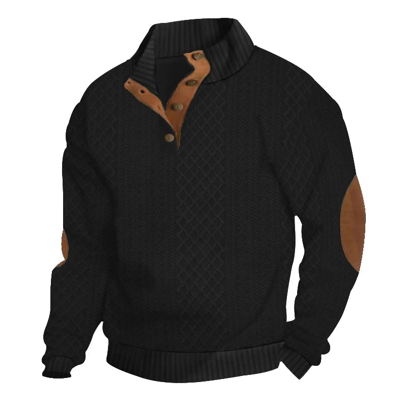 Euro Code Casual Jacquard Knitted Sweater ATHLEXES