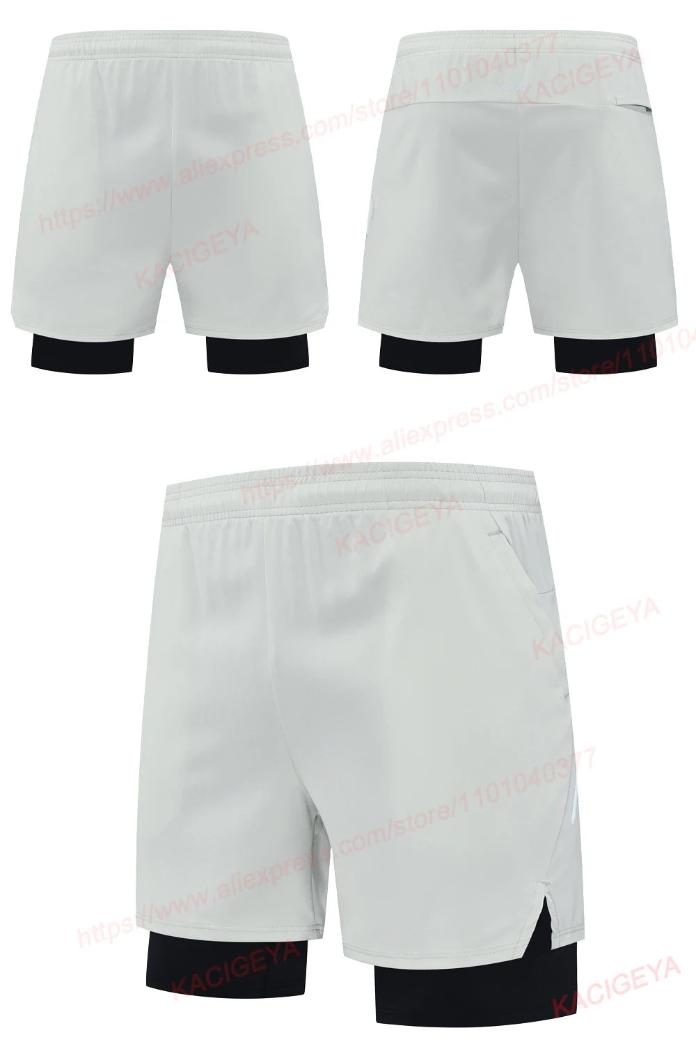 QuickDry 2-in-1 Zippered Gym Shorts for Men ATHLEXES
