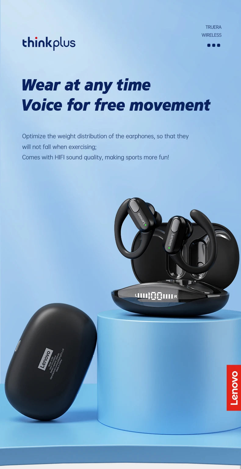 Lenovo XT80 Sports Wireless Earphones with LED Display ATHLEXES