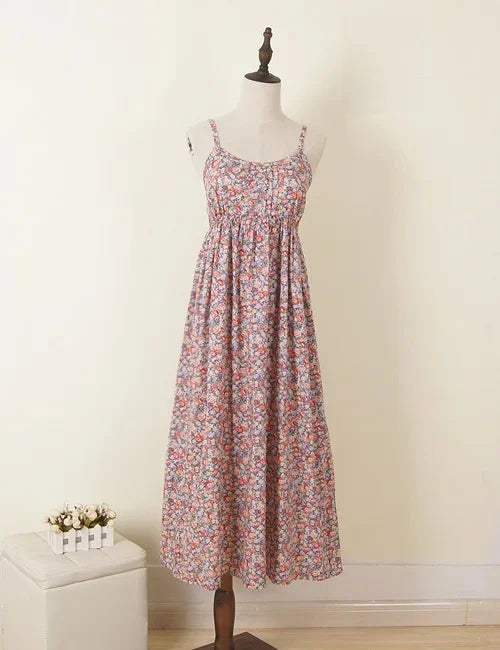 Floral Summer Maxi Halter Dress ATHLEXES