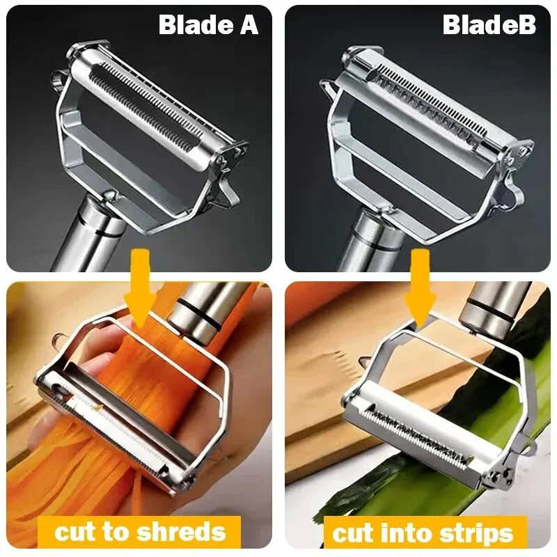 4in1 Stainless Steel Kitchen Peeler & Grater Tool ATHLEXES