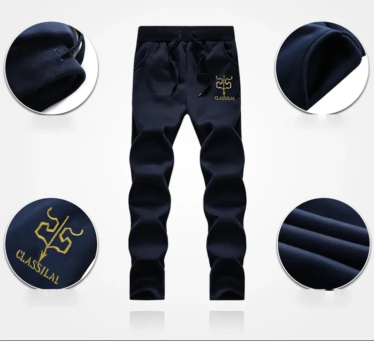 Men's Warm Hooded Sports Set for Autumn & Winter ATHLEXES
