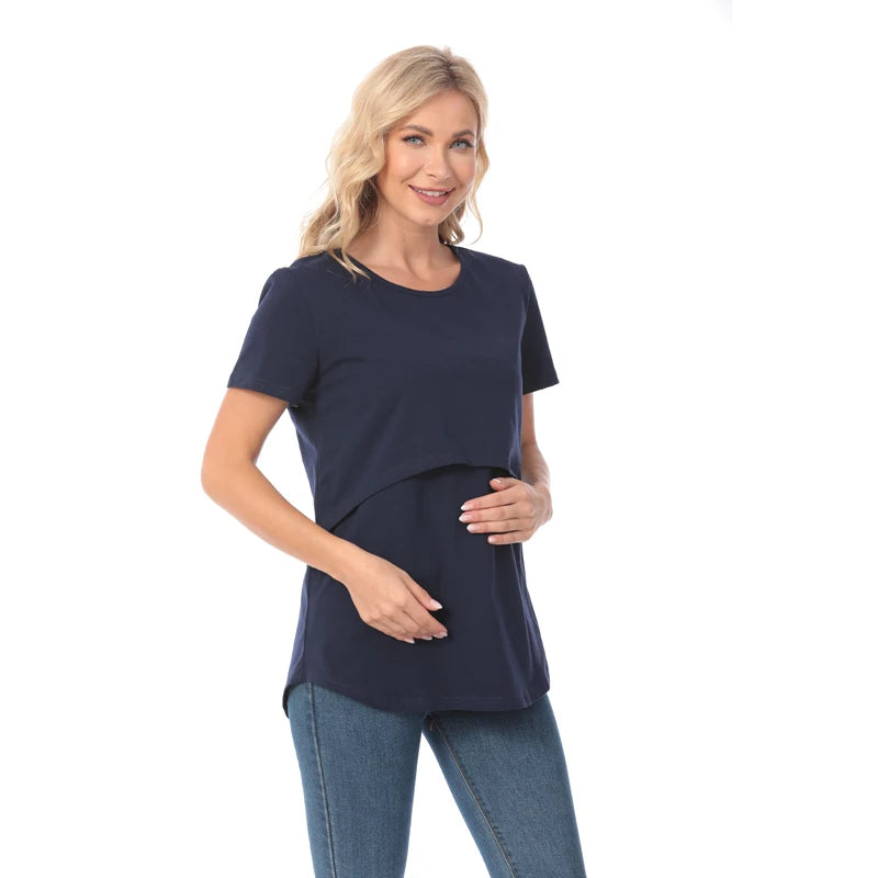 Maternity Comfort Stretch Tee for Breastfeeding ATHLEXES