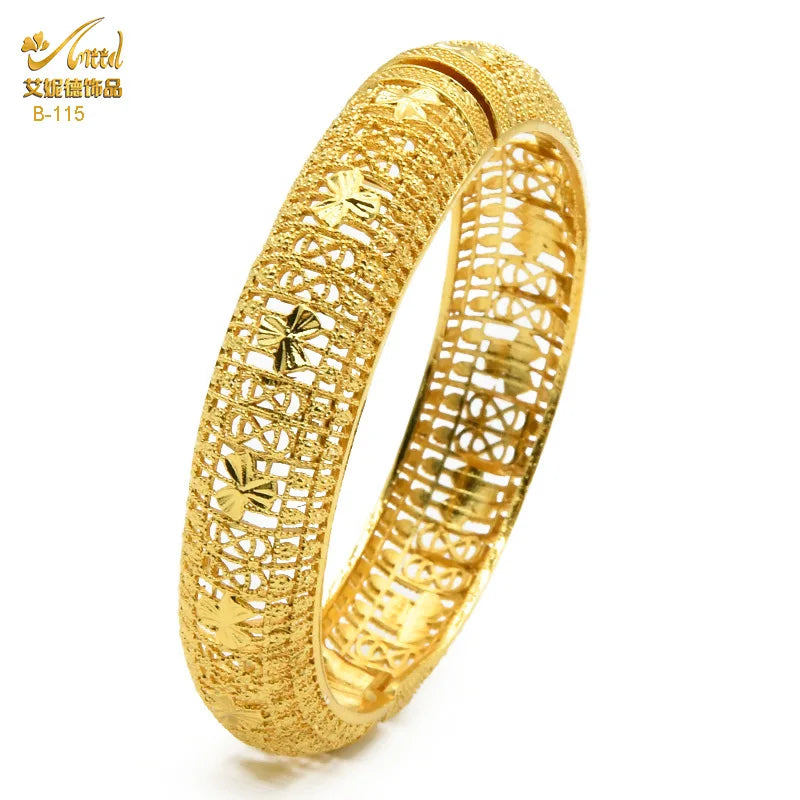 Dubai Bridal Light Luxury Gold Plated Bracelet ATHLEXES