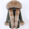 Sophisticated Real Fur Hooded Outerwear ATHLEXES