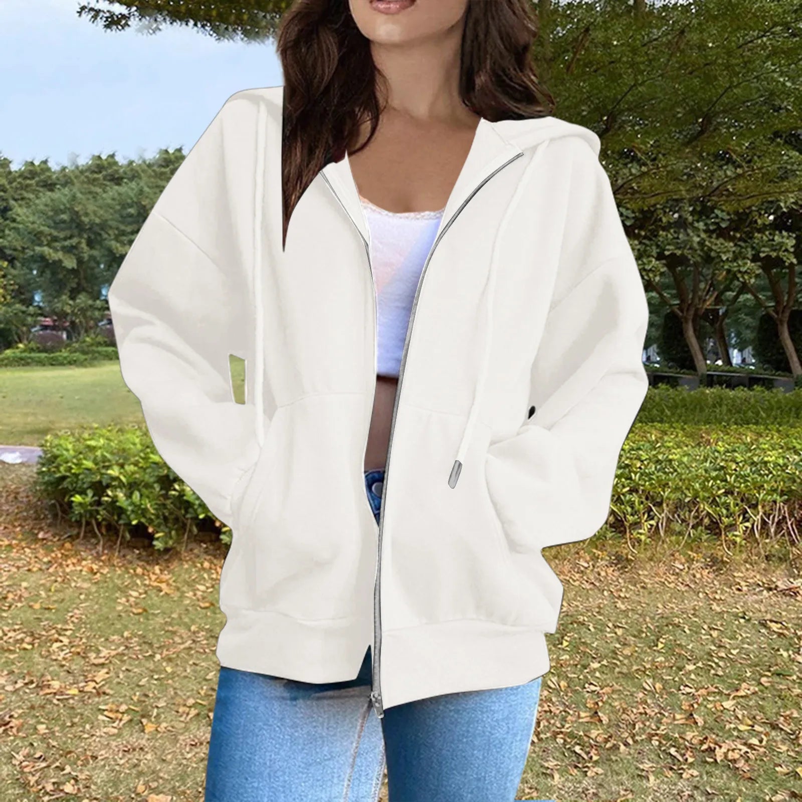 Chic Comfort 2024 Zip-Up Warm Hooded Sweatshirt for Women ATHLEXES