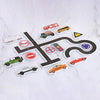 Sticky Wall City Traffic Bath Toy Set for Kids ATHLEXES