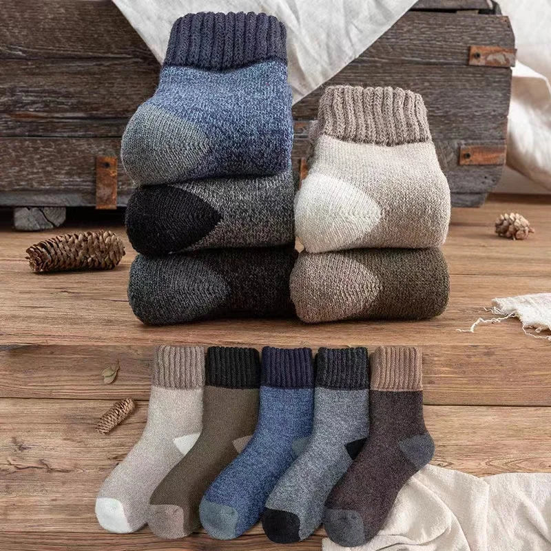 CozyWool Men's Winter Crew Socks Set ATHLEXES
