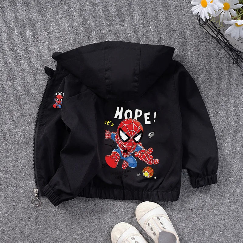 Spider-Man Boys Hooded Jacket for Kids ATHLEXES
