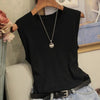 Summer Knit O-Neck Sleeveless Casual Top ATHLEXES