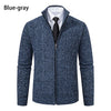 Velvet Warmth High Collar Cardigan for Men - Winter Knitwear ATHLEXES