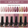 NailArt Pro 6pc UV Gel Polish Kit for Manicure ATHLEXES