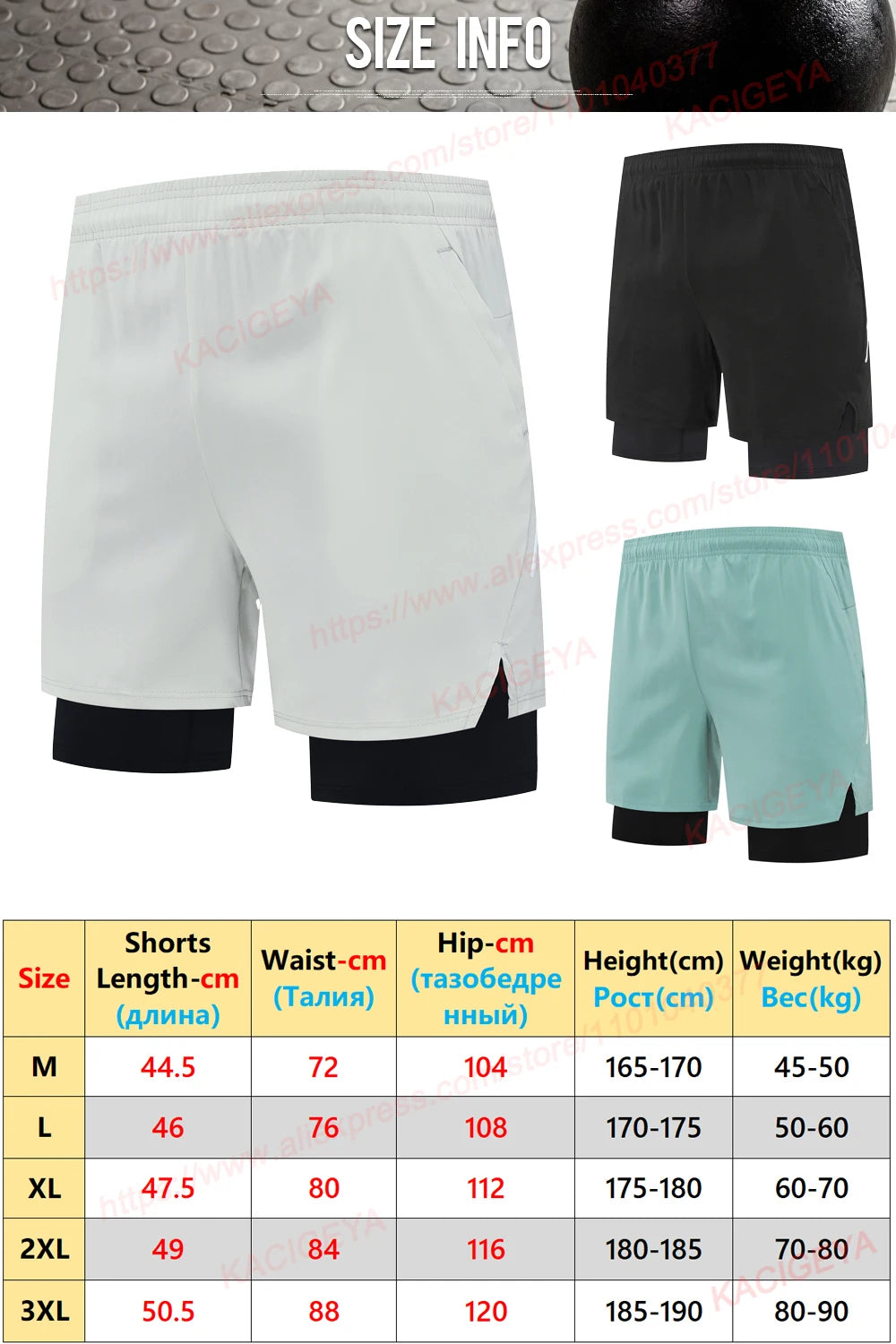 QuickDry 2-in-1 Zippered Gym Shorts for Men ATHLEXES