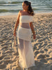 Chic Off-Shoulder Mesh Maxi Dress for Women ATHLEXES