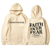 Faith Over Fear Inspirational Graphic Hoodie ATHLEXES