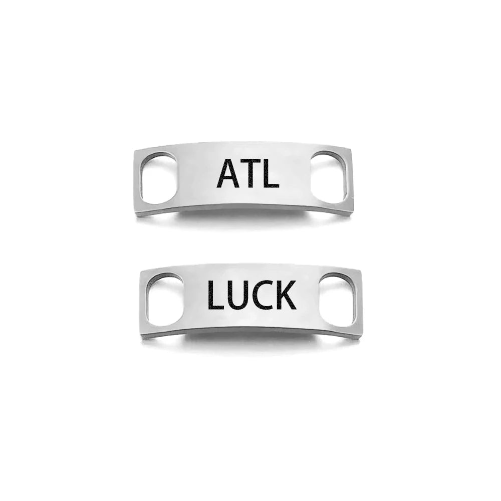 Luxury Personalized Shoe Lace Buckles with Engraved Text ATHLEXES