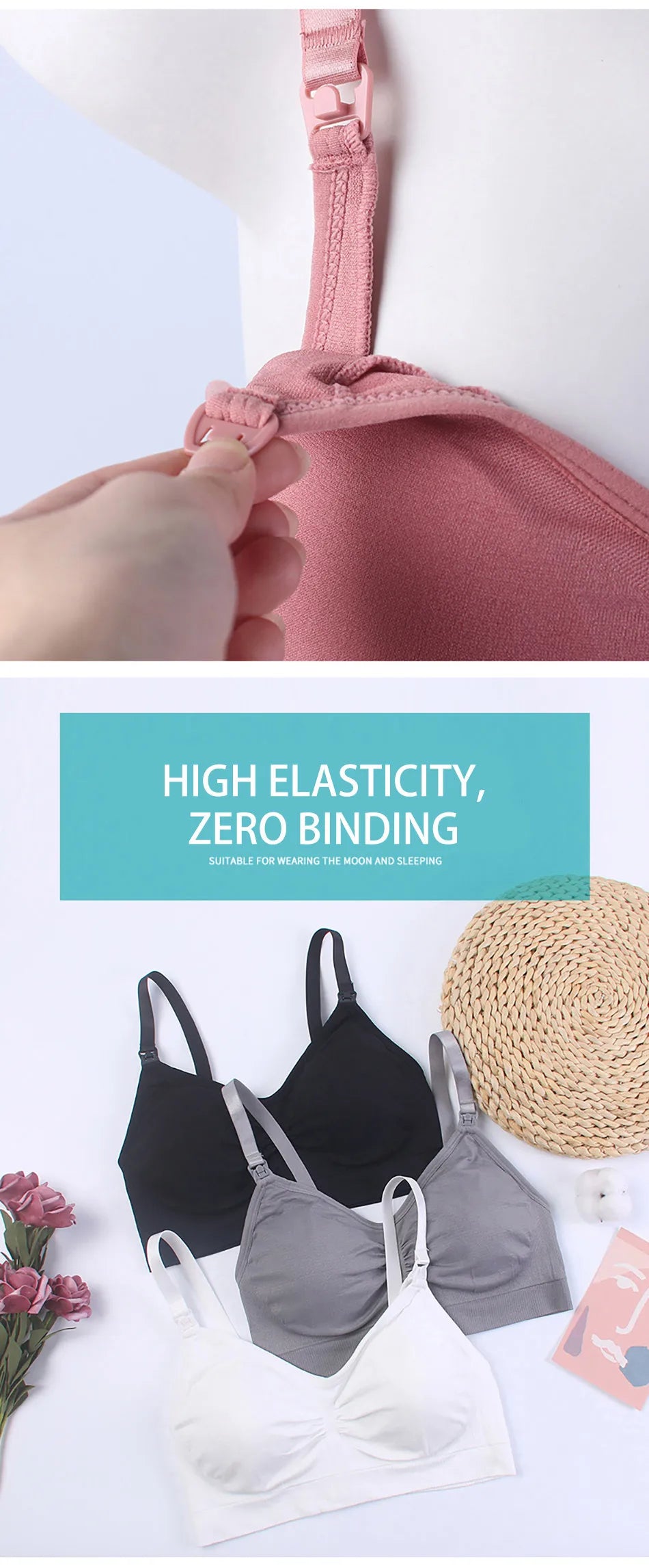 ComfortEase Wireless Nursing Bralette ATHLEXES