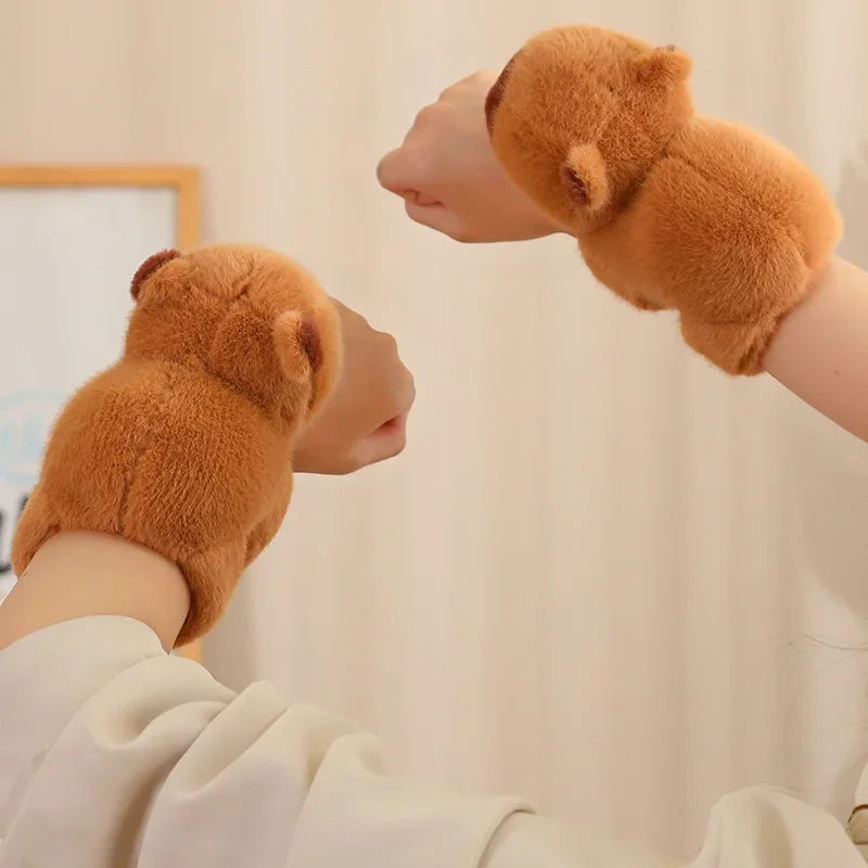 Kawaii Capybara Plush Snap Bracelet Toy ATHLEXES