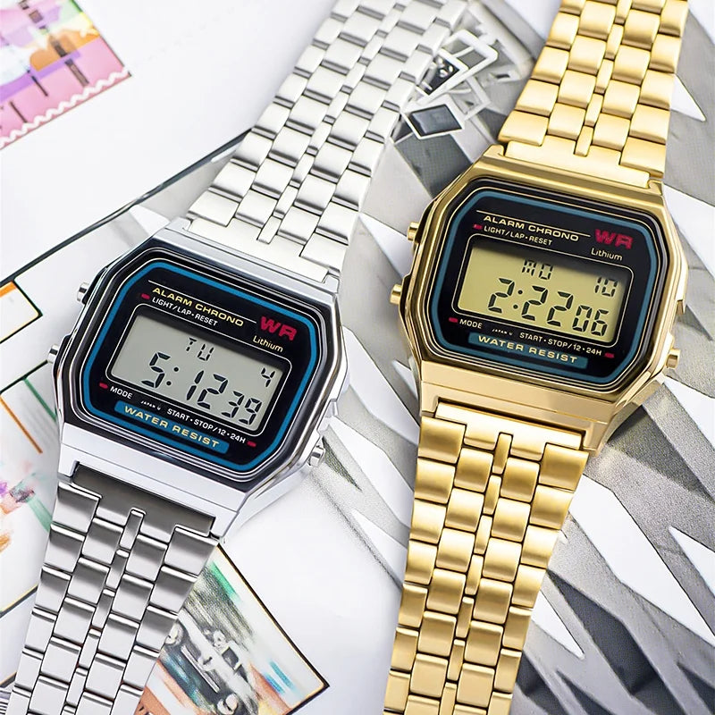 RetroLux Waterproof Digital Band Watch ATHLEXES