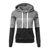 Tricolor Chic Women's Graphic Hoodie Sweatshirt ATHLEXES