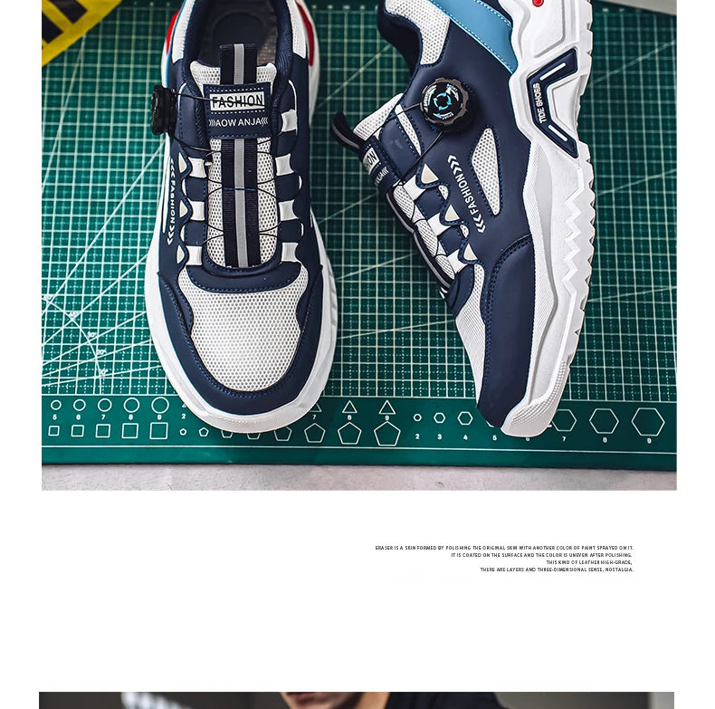 Korean Style Rotating Buckle Sports Sneakers ATHLEXES