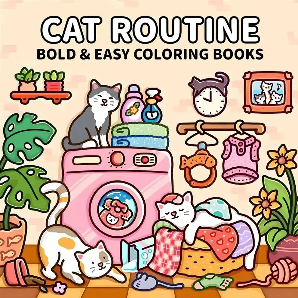 Cat Serenity Adult Coloring Book ATHLEXES